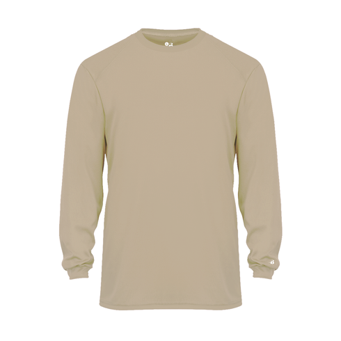 Badger Sport B-Core L/S Tee (410400-002304), Color 'Sand'